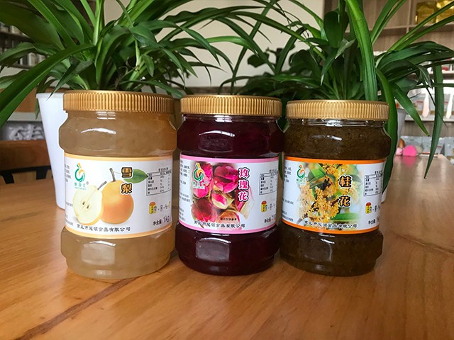 雪梨花茶、玫瑰花花茶、桂花花茶