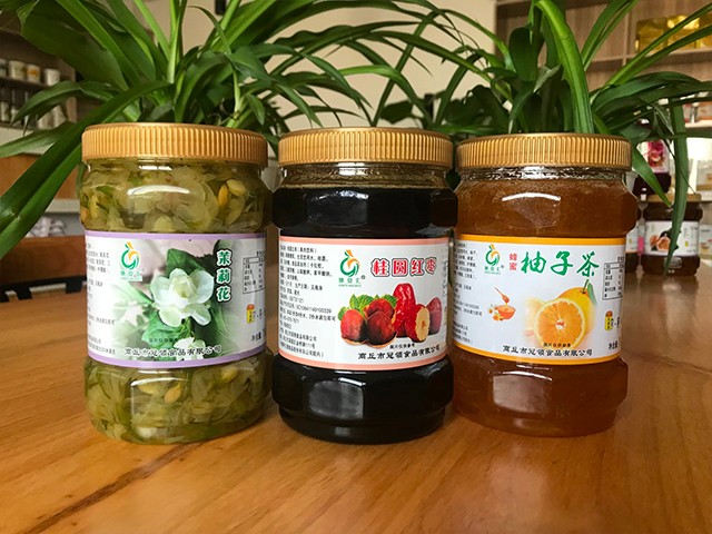 茉莉花花茶、桂圓紅棗花茶、柚子花茶